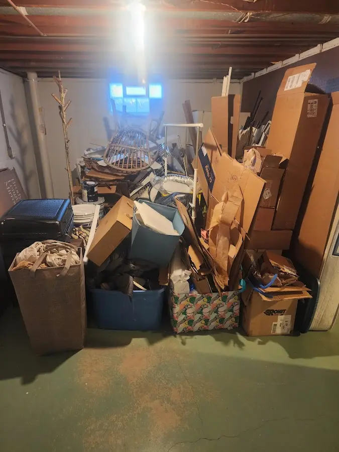 Roll-off dumpster container at job site for Construction Dumpster Rental in Marathon